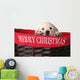 Christmas Puppy Wall Decal