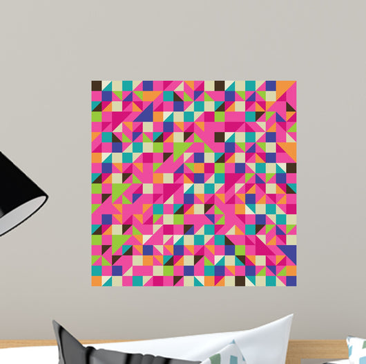 Colorful Illustration Mosaic Wall Decal