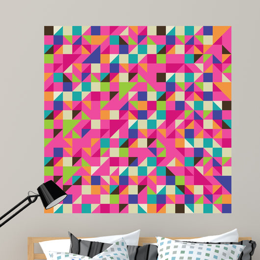 Colorful Illustration Mosaic Wall Decal