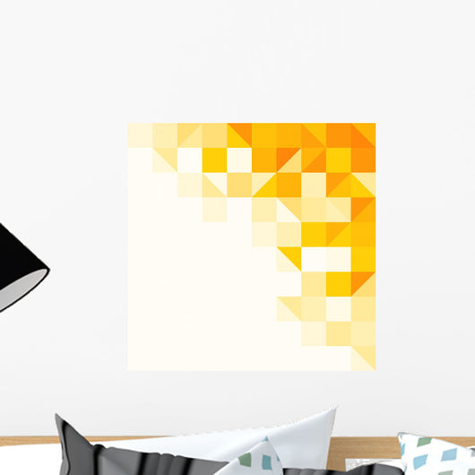 Yellow Abstract Pattern Wall Decal