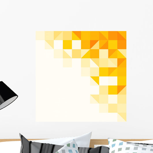 Yellow Abstract Pattern Wall Decal