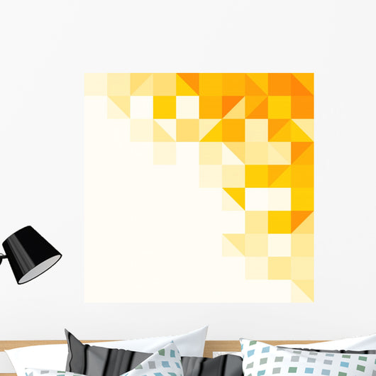 Yellow Abstract Pattern Wall Decal