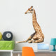 Giraffe over White Wall Decal