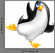 Crazy Penguin Wall Decal