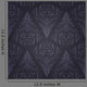 Seamless Navy Pointed Floral Pattern Wall Decal