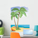 Palm Trees Beach Wall Decal
