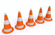 Five Traffic-cones Wall Decal