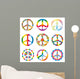 Rainbow Peace Symbols Wall Stickers Wall Decal