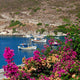 Fishing Boats and Bougainvillea Wall Decal