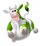 Mad Cow Green Wall Decal