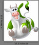 Mad Cow Green Wall Decal