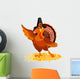 Thanksgiving Turkey Presenting Wall Decal