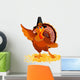 Thanksgiving Turkey Presenting Wall Decal