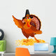 Thanksgiving Turkey Presenting Wall Decal