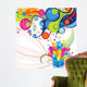 Abstract Magic Bix with Wall Decal