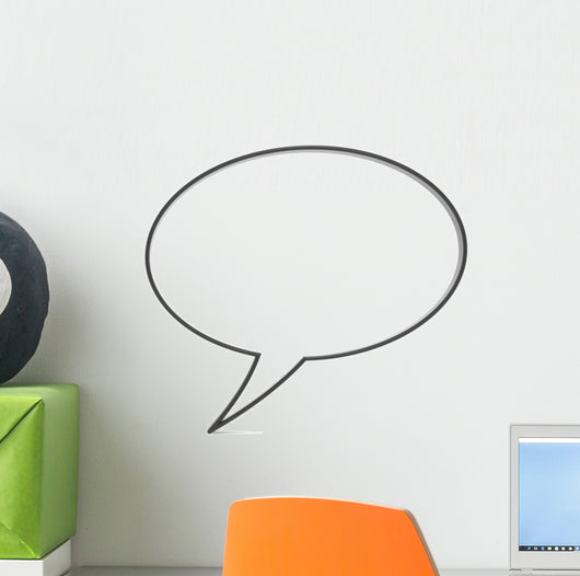 Speech Bubble Wall Decal