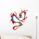 Artistic Colorful Dragon Wall Decal