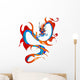 Artistic Colorful Dragon Wall Decal