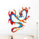 Artistic Colorful Dragon Wall Decal