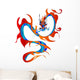 Artistic Colorful Dragon Wall Decal