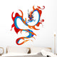 Artistic Colorful Dragon Wall Decal