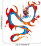 Artistic Colorful Dragon Wall Decal