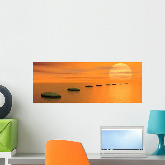 Steps to Sun Wall Decal