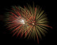 Red and Yellow Fireworks Wall Decal