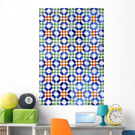 Lisbon Square and Rectangle Azulejos Wall Decal