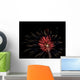 Red Fireworks Wall Decal