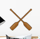 Wooden Canoe Paddle Wall Decal
