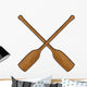 Wooden Canoe Paddle Wall Decal