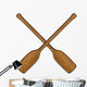 Wooden Canoe Paddle Wall Decal