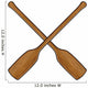 Wooden Canoe Paddle Wall Decal