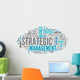 Word Cloud Strategic Management Wall Decal