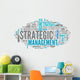 Word Cloud Strategic Management Wall Decal