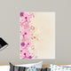With Pink Flowers Wall Decal
