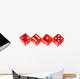 Red Dice Wall Decal