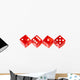 Red Dice Wall Decal