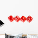 Red Dice Wall Decal