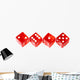 Red Dice Wall Decal