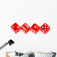 Red Dice Wall Decal