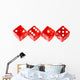 Red Dice Wall Decal