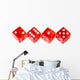 Red Dice Wall Decal
