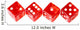 Red Dice Wall Decal