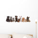 Group Dogs Wall Decal