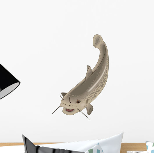 Cartoon Fish Catfish Wall Decal