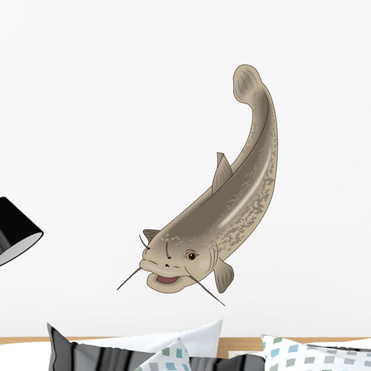 Cartoon Fish Catfish Wall Decal