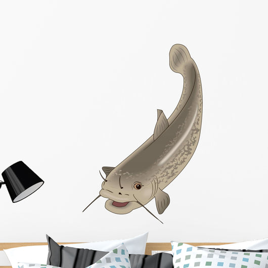 Cartoon Fish Catfish Wall Decal