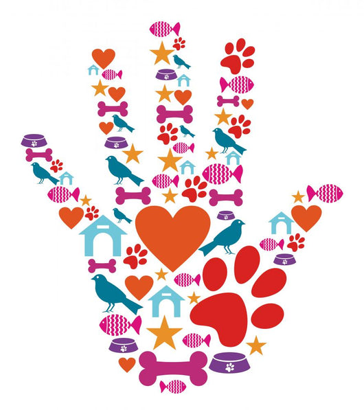 Pet Animal Protective Hand Wall Decal